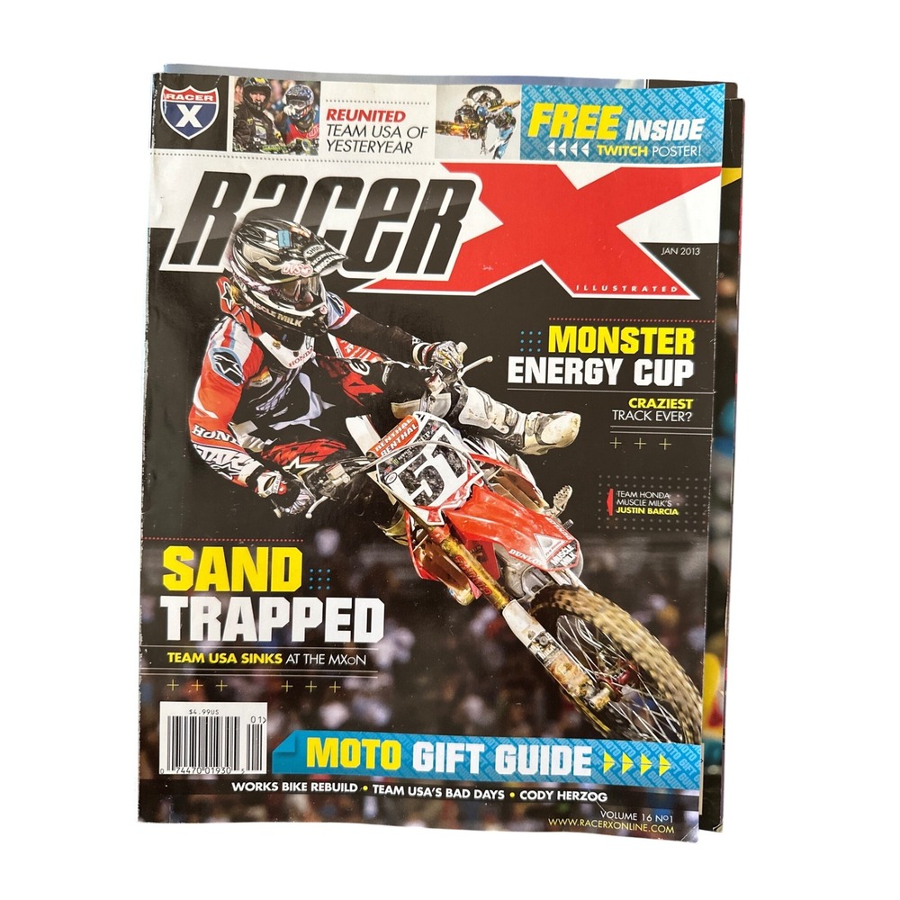 Racer X Illustrated Magazine January 2013 Monster Energy‎ Cup Moto Gift Guide